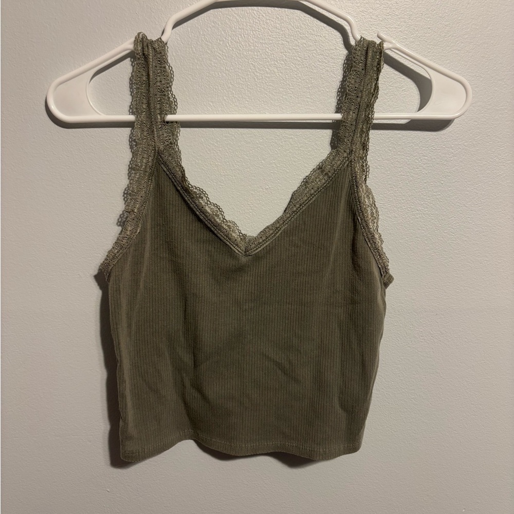 American Eagle Green Camisole Top